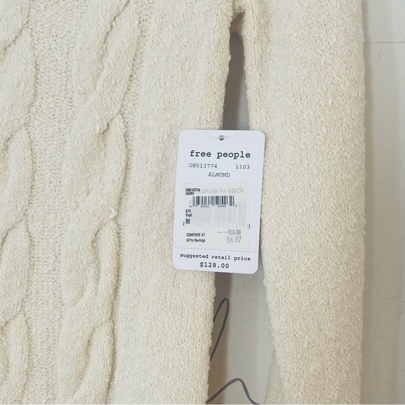 Free People off shoulder Cable Neck Sweate… - Picture 9 of 13